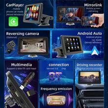 BQCC 7英寸无线CarPlay安卓车载触控高清屏车载播放器，安装简便，支持TF卡/USB/蓝牙播放