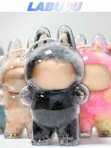 1pc Acrylic Protective Case For Labubu Monster Doll - Clear Standing Display Case, Plastic Portable Storage Box Cover For LabubuCollectible Dolls ( Doll Not Included )Intended For Labubu Case,Clear Figure Display Bag Single Pack,Ideal For Valentine's Day And Decorations,Calendarlgs Of Advent Home,For Valentine's Day/Valentine's Day Decorations/Valentine's Day Gifts-Multi-Size Design For Various Choices - Multicolor - View 13