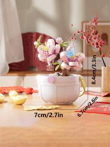 Creative Assemble Bonsai Tree Building Blocks Series, Colorful Box Packaging, Ideal Gift For Birthday, Holiday, Office & Home Decor, Stress Relief Therapeutic Puzzle Toy - Multicolor - View 14