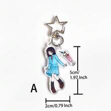 1个原装亚克力钥匙扣吊坠，可爱卡通西瓜挂件，适合搭配泳装，Y2K复古风，休闲，派对，手机，学校，送女友礼物，四季皆宜 - 彩色 - 查看 6