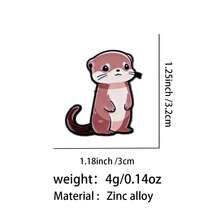 可爱珐琅胸针翻领别针徽章背包女士胸针服装礼物珠宝时尚配饰 - 黑色 - 查看 2