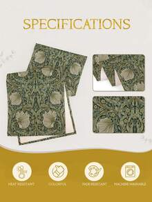 1 pieza Mantel con estampado floral de William Morris, Camino de mesa, Decoración de mesa de comedor vintage para cocina, Disponible en múltiples tamaños, Adecuado para decoración de mesa de cocina y comedor, Accesorios de mesa para fiestas, Decoración de habitaciones del hogar, Mantel de restaurante, Decoración de restaurante, Decoración de mesa de comedor, Ajuste de mesa de comedor, Mantel, Bufanda para repisa de chimenea Decoración de chimenea, Decoración de cortinas para puertas y ventanas de vidrio, Decoración del hogar, Decoración de entrada, Decoración de mesa de comedor, Decoración de habitaciones, Bufanda de cama - Multicolor - Ver 8