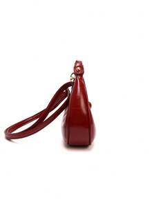 Dedoo 1 geantă de subraț în formă de semilună, nouă la modă de toamnă, cu decor drăguț cu cireșe, husă de subraț în stil vintage, potrivită pentru diverse ocazii, geantă vintage - roșu - Vizualizare 10