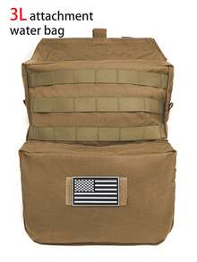 YAKEDA Attachable Water Bag, MOLLE Auxiliary Bag, Multi-Function Storage Pouch - Outdoor Portable Multi-Function Storage Bag With Water Bag, Layered Design, Hook And Loop For Attaching Various Patches - Multicolor - View 11