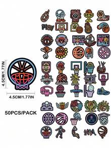 50/100PCS Neon Lights And Strawberry Graffiti Vinyl Stickers, Suitable For Scrapbooks, Diaries, Laptops, Car Bumpers, Skateboards, Water Bottles, Computers