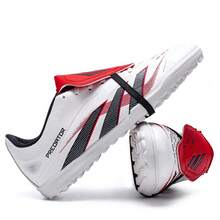 Men's Football Shoes With Enhanced Shock Absorption, Made Of Wear-Resistant Rubber To Optimize Traction And Stability, Suitable For Both Men And Women - White - View 4
