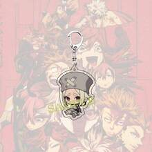 8 piezas Llaveros con tema de anime GACHIAKUTA, llaveros acrílicos 2D de los personajes Rudo, Enma, Natsume, decoración de mochila, coleccionables, regalos para madres, padres, graduación y maestros - Multicolor - Ver 4