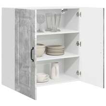 vidaXL Armário de cozinha Kalmar cinza beton 80 x 31 x 80 cm - Cinza - Ver 3