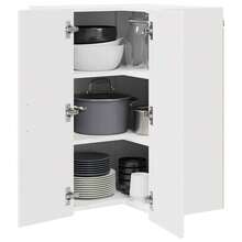 vidaXL Armadio da cucina Blanc 57 x 57 x 80 cm Legno d'ingénierie - Bianco - Visualizzare 3