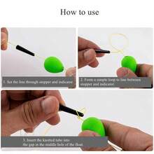30pcs Fishing Bobbers Fishing Floats Foam Strike Indicators Float Foam Fishing Bobbers Floats Fly Fishing Float Floating Bobber Indicators For Trout Catfish Freshwater Saltwater - 如圖所示 - 查看 5