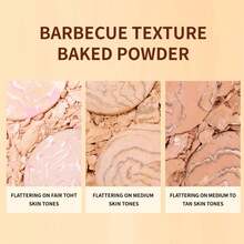 Baked Balance Matte Finishing Powder Foundation Buildable Sheer To Light Coverage - Satin Finish Waterproof Long Lasting Full Coverage Makeup Base - Multicolor - View 8