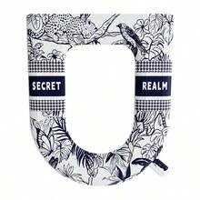 防水马桶座垫，EVA材质，通用马桶座套，浴室高端质感马桶座垫 - 藏蓝色 - 查看 6