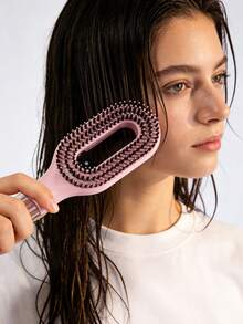 CTZIHGAO 2 In 1 Hair Brush With Spray Function, Spray Hair Comb Grooming Tool With Refillable Water Tank, Professional Spray Brush For Hair Styling And Conditioning, Soft Bristle Spray Hair Brush For Wet Dry Hair Care, Mist Sprayer Hair Brush For Curl Refresh Root Styling And Daily Hair Management - Multicolor - View 3