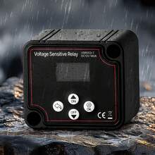 Relés - Set: Batería de  y litio de 12 V, 140 A, con pantalla LCD, cable de 6 m (6 AWG) - Ver 9