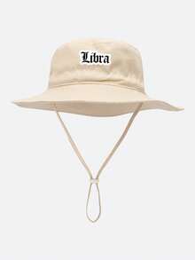 1顶幼儿（1-8岁）星座图案渔夫帽，可调节下巴带，防紫外线，12个星座字母图案，夏季户外帽，男女童均适用 - 1PC - 查看 18