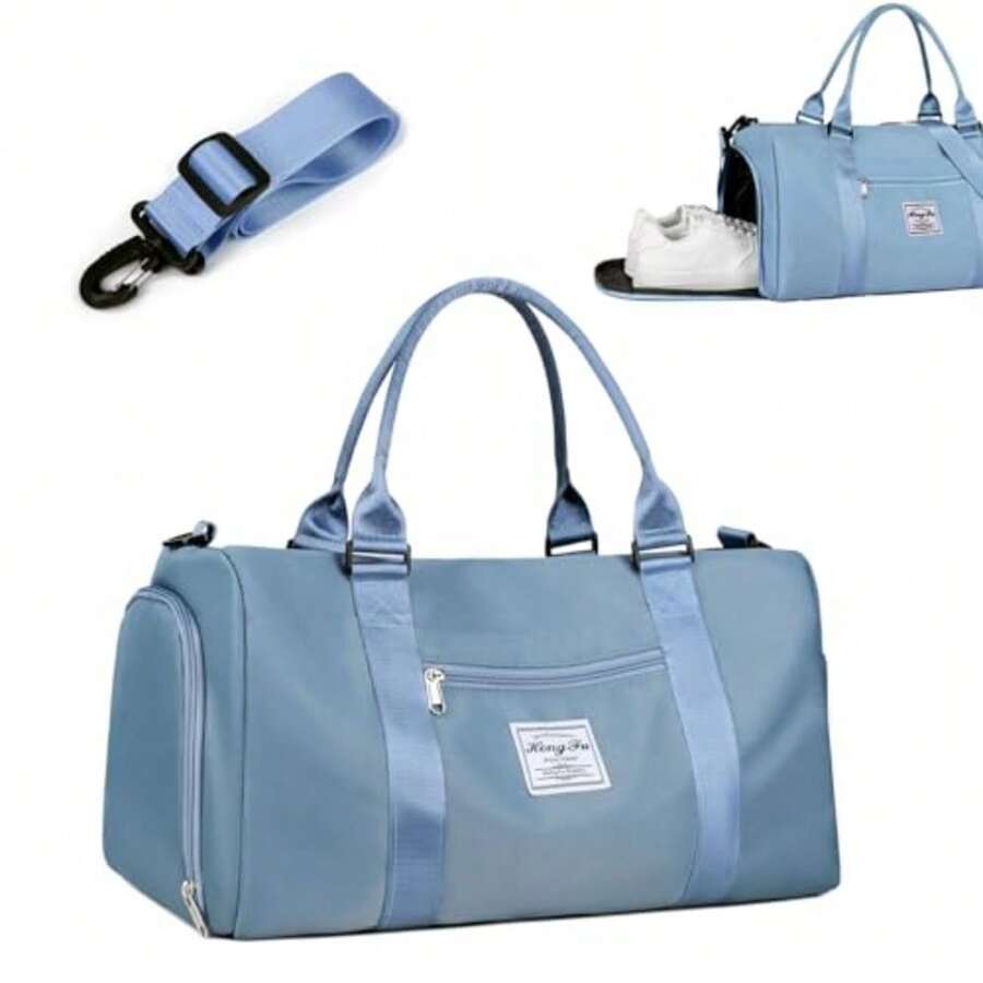 mhjBolsa de Viaje HombreMaleta Deportiva Bolsa de Deporte Gym con Compartimento para Zapatos y Bosillo Impermeable Bolso de Viaje para Hombres y Mujeres Ligero AzulSleeping Bags - 219139045 - Ver 1