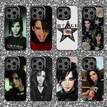 Funda de Teléfono Bill Kaulitz para 17,16,15,14,13,12,11,Pro,Max,Plus, Cubierta Mate Negra a Prueba de Golpes - z2 - Ver 1