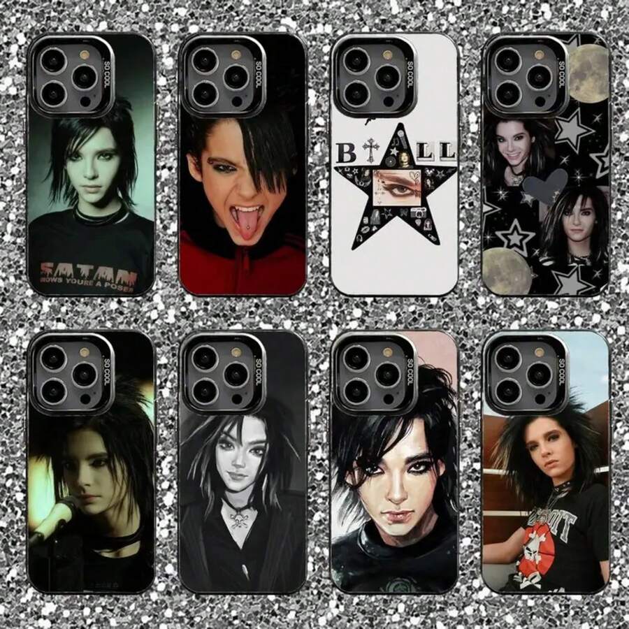 Funda de Teléfono Bill Kaulitz para 17,16,15,14,13,12,11,Pro,Max,Plus, Cubierta Mate Negra a Prueba de Golpes - z2 - Ver 1