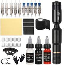 Yikexuanli Wireless Tattoo Kit, Includes 1200mAh Battery, Electric Tattoo Pen, 3 Colors 15ml Tattoo Ink, 10pcs Tattoo Needles, 1pc Tattoo Practice Skin, Complete Tattoo Supplies Suitable For Beginners - Multicolor - View 14
