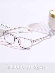 1 Par/2 Pares de Gafas de Moda Elegantes y Cuadradas - Marcos Exquisitos, Patillas Únicas, Diseño Unisex, Adecuadas para Deportes al Aire Libre, Fiestas, Vacaciones, Viajes, Conducción, Pesca y Accesorios de Fotografía - Materiales Premium de Alta Calidad - transparente - Ver 6