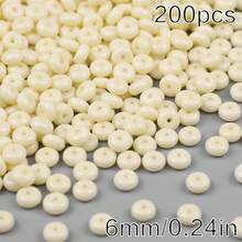 200颗彩色算盘珠，玻璃轮珠，适用于DIY工艺品和珠宝制作