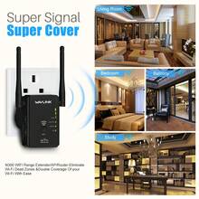 Wavlink Dual Antenna 300Mbps WiFi Range Extender & Signal Booster,Wall Plug Repeater With Ethernet Port & External Antennas,3-In-1 AP/Router/Repeater Modes,WPS Protection,Smart LED,Eliminates Dead Zones - UK Plug(220-240V) - View 4