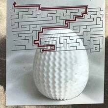 1pc 3D Printed Dragon Egg Model, Maze Egg Storage Box, Piggy Bank, Educational Model, Gift - Multicolor - View 3