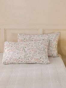 2/3件套100%纯棉复古佩斯利花卉蝴蝶图案印花被套套装（不含被芯），透气超柔软，四季皆宜（1件被套+1/2件枕套，不含枕芯），柔软双色设计，卧室/客房适用，情人节特惠。 - 彩色 - 查看 8