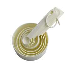 10pcs Stackable Measuring Spoons: Convenient And Tidy Kitchen Tools, Includes Plastic Measuring Spoons, Reusable Measuring Spoons, Plastic Material, Baking Tools, Kitchen Measuring Utensils, Precise Measurement, Dry Ingredient Transfer, Liquid Ingredient Transfer, Cooking Accessories - Multicolor - View 5