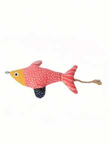1pc Cartoon Fish Cat Toy, Self-Entertainment Boredom Relief Toy With Catnip, Multi-Color Options - Multicolor - View 6