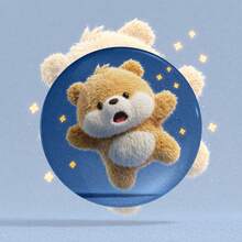 1枚2.28英寸（5.8厘米）可爱泰迪熊胸针/别针，适合别在夹克、帽子、包包和背包上。这款迷人可爱的胸针/别针，精致小巧，采用黄色泰迪熊设计，金属材质，男女皆宜，是夹克、帽子和背包的绝佳收藏品。 - 彩色 - 查看 3