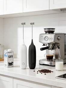 Wireless Milk Frother, Handheld Electric Milk Frother, Home Coffee Milk Foamer, Mini Kitchen Egg Beater - Multicolor - View 6