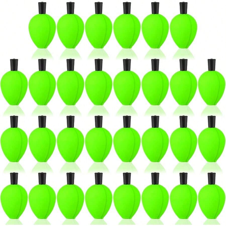 30 Pcs Trout Float Foam Teardrop Strike Fishing Bobbers Fishing Floats Fly Fishing Strike Indicators For Trout Offshore Saltwater Freshwater - màu xanh lá - Xem 1