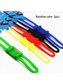 2pcs/10pcs Bicycle Rubber Straps, Multi-Functional Bicycle Fixing Straps For Securing Flashlight, Phone, Water Bottle And Bicycle Light