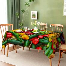 1pc/10pcs Colorful Donut Tablecloth Decorative Cloth, Suitable For Dinner And Picnic, Waterproof And Easy To Clean Tablecloth For Dining Table Party, Rectangular Home Decor For Dining Table, Bar, Coffee Table, Outdoor Picnic, Restaurant Patio, Party Decor, Gift For Holidays, Indoor And Outdoor Use, Available In Multiple Sizes - Multicolor - View 11