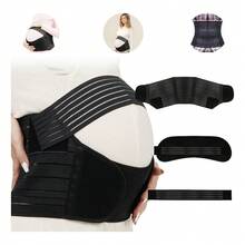 TendenciaFaja Para Embarazada Soporte Maternal Ajustable Aliviardolor Negro GCalidad premium - Negro - Ver 1