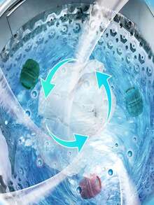 1个防缠绕洗衣球，减少衣物缠绕，过滤漂浮绒毛，有效吸附洗衣机和烘干机绒毛，适用于洗衣。