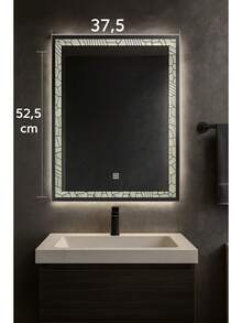 TendenciaEspejo Luz Led Touch Pared Tocador Baño Vestidor 3 Luces Rectangular Luxury 3dCalidad premium - 1 - Ver 3