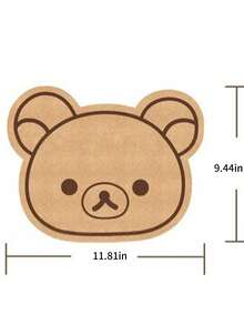 1PC Felt Board Home Decoration Wall Decor Board Felt Poster Wall Sticker Bear Wall Sticker Rilakkuma Room Decoration, Cute Dormitory Background Decoration Hanging Cloth Photo Wall Felt Message Board No Damage To Walls No Drilling Required - màu nâu - Xem 9