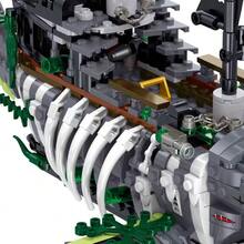 1100片成人幽灵锯鲨海盗船DIY积木套装，骷髅造型模型装饰，生日节日礼物收藏，情人节礼物 - 彩色 - 查看 7