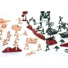 JOYIN Military Soldier Playset Army Men Play Bucket Army Action Figures Battle Group Deluxe Military Playset with Army Men, Aircrafts, Helicopters, Tanks with Bucket (164 Piece),37642714 - Tipo de Enchufe A Japonés (100V) - Ver 6