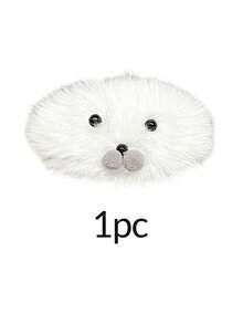 1/2 Pcs Cute Plush Little Seal Hair Clip Hair Accessory Versatile Autumn And Winter Cute Pet Bangs Clip Side Broken Hair Clip, Claw Clips, Hair Slide, Hair Barrettes - Multicolor - View 9