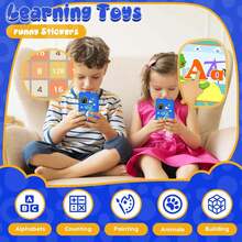 适合3-10岁儿童的玩具手机，2.8英寸触摸屏学习玩具手机，带双摄像头、游戏、音乐播放器，圣诞节和生日礼物，适合男孩和女孩 - 彩色 - 查看 3