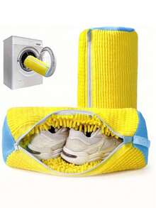 1pc Slouchy Shoe Washing Bag - Washing Machine Dedicated Laundry Care Bag - Wash Bag - Prevent Shoe Deformation - Shoe Wash Bag - Multicolor - View 7