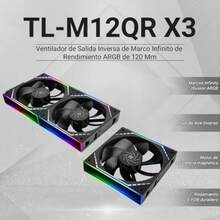 mhjThermalright TL-M12QR X3 enfriador de CPU viene con efecto de luz de espejo ARGB enfriamiento silencioso PWM de PC con velocidad de 1500RPM ventilador de enfriamiento de CPU inverso 120mm negrosleeping Bags - 219165114 - Ver 3