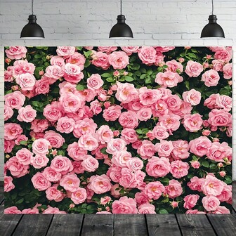 A Spring Flower Party With A Bright And Blooming Rose And Peony Design, Polyester Fabric, Very Suitable For Home Banner Background, Various Scenes To Choose From, And Various Sizes To Choose From.