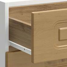 vidaXL Armoire de cuisine Kalmar chêne artisanal bois d'ingénierie - Tabac - Voir 9