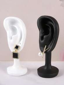 Soporte de exhibición de pendientes de resina, accesorios de fotografía y exhibición de pendientes y aretes para tienda de joyería, decoración para sala de maquillaje - Talla única - Ver 14