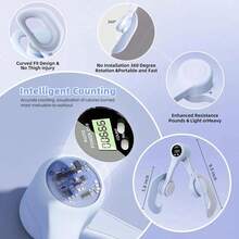 2026 Upgraded Thigh Master, Multi-Functional Full Body Workout Equipment, Inner Thigh Trimmer Arm Toner, Portable Home Gym Strength Training, Compact Exercise Tool, Best New Year Resolution Gift - Bụi hồng - Xem 4