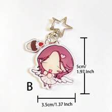 1pc Original Acrylic Charm, Cute Cartoon Watermelon Pendant Decoration, Suitable For Backpack, Swimsuit, JK Style, Y2K Retro, Casual, Party, Phone, School, Gift For Girlfriend Gifts For Mother, Father, Graduation, And Teacher - Multicolor - View 6